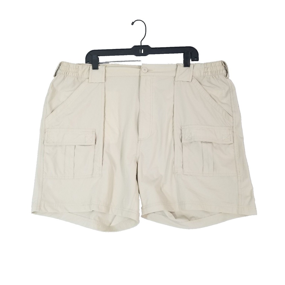 Weekender cargo hiking shorts men's 42x6 beige comfort waist nylon outdoor